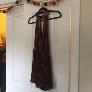 Crushed velvet festival romper